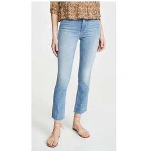 MOTHER The Mid Rise Dazzler Ankle Fray Jeans Jackpot Size 24